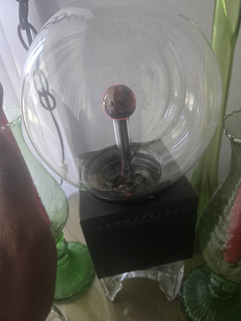 Vintage Realistic Illuma Storm Plasma Globe Voice Music Activation